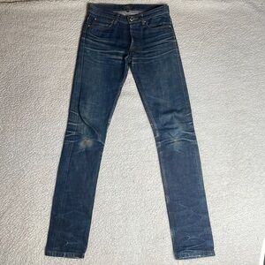 APC New Standard Selvedge Jeans Droit Etroit Ripped Distressed Size 26 x 33 1/2